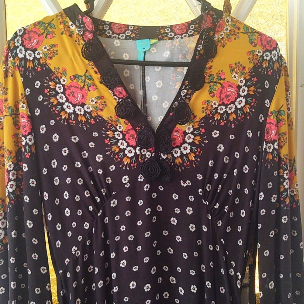 Farm Rio 🌻Anthropology Farm Rio dress. S